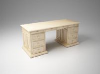 木书桌,桌子3D模型
