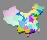 中国地图3D模型