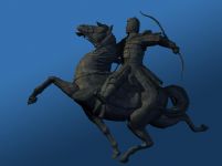 骑兵,骑马,人雕塑3D模型,MB,OBJ两种格式