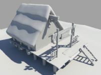 木屋,木房子3D模型