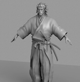 宫本五藏,武士3D模型