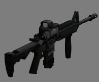 m4a1步枪3D模型