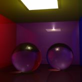 玻璃球和盒子3D模型