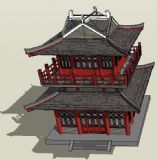 唐代阁楼3D模型