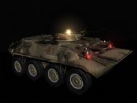 苏联轮式装甲车,坦克3D模型