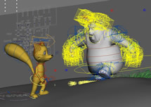 兔子和狐狸动画MAYA源文件，场景带角色,带360帧故事动画