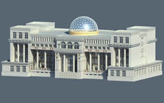 欧式大楼,办公楼建筑3D模型