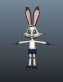 rabbit,可爱卡通兔子3D模型(带绑定,含材质贴图)