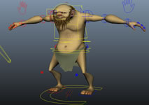 caveman,穴居人,野人3D模型