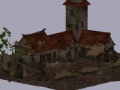 房子,农舍3D模型