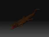 精细鳄鱼3D模型