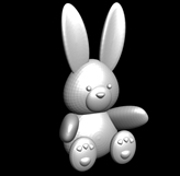 兔子娃娃,布偶3D模型
