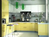 高精度橱柜,厨房3D模型