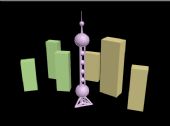 东方明珠塔3D模型