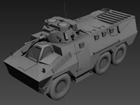 中国装甲车3D模型