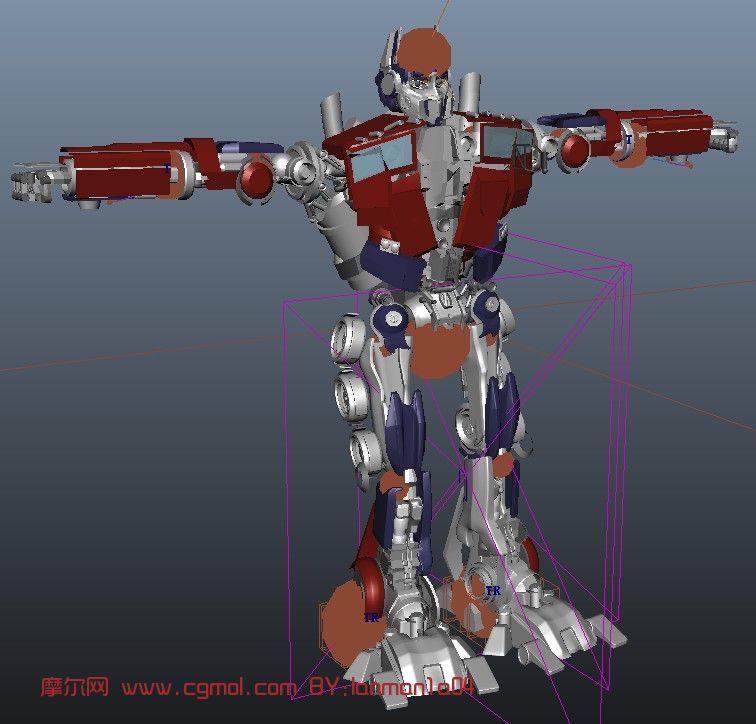 擎天柱maya模型,其他,动画角色,3D模型免费下