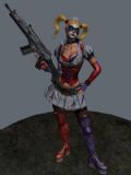 女战士游戏角色3D模型
