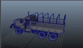 军用运输车,卡车maya模型