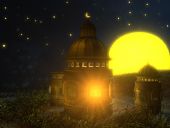 夜晚的场景maya模型(带贴图,灯光)
