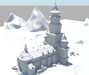 古堡,城堡,maya模型