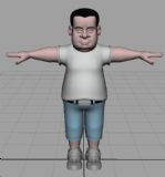 卡通胖子3D模型