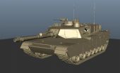 M1A2坦克maya模型