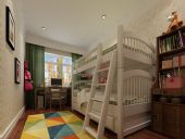 简欧风格儿童房房间,小孩房间3D模型