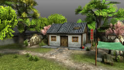 乡间小屋,房屋,游戏场景3D模型