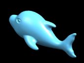 卡通海豚3D模型