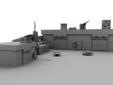 兵工厂,科幻场景3D模型