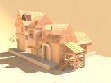 新品小屋,农家房屋3D模型