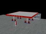 加油站建筑3D模型