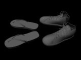 鞋子,夹板鞋maya模型