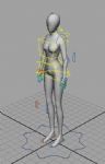 女性人体+绑定,动画人物3d模型