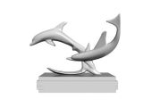 海豚,艺术雕塑3d模型