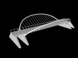 大桥,吊桥,建筑3的模型