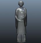 雕塑侍女,雕刻3d模型