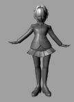 女生,女孩,卡通人物maya3d模型