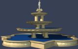 喷泉,雕塑建筑,景观小品3D模型