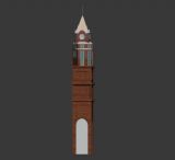 欧式灯塔,钟楼,塔楼,建筑场景3d模型