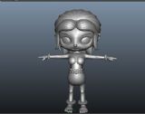 波波,卡通人物,女性maya3d模型
