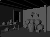 库房,仓库,小木屋,室内场景maya3d模型