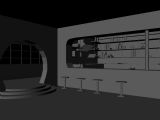 现代厨房,室内场景maya3的模型