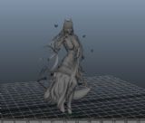 美女,女性,游戏人物maya3d模型