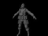 反恐战士,游戏角色maya3d模型