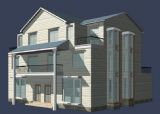国外三层别墅,房屋,室外建筑3D模型