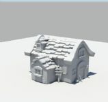 卡通房屋,建筑3D模型