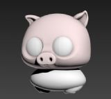 小猪,卡通动物max3d模型