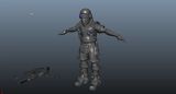 士兵,男性,游戏角色maya3d模型