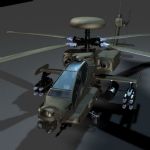 阿帕奇武装直升机,飞机,军事maya3d模型